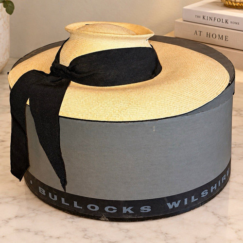 Rare 1940s dobbs straw hat - 1940s,